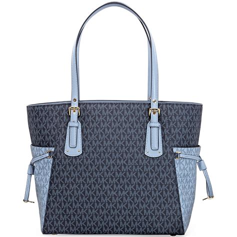 michael kors pale blue handbag